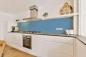 Preview: Küchenrückwand Einfarbig Kalt Blau