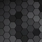 Preview: Küchenrückwand Hexagon Anthrazit Mosaik