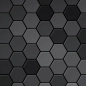 Preview: Küchenrückwand Hexagon Anthrazit Mosaik