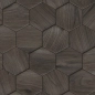 Preview: Küchenrückwand Hexagon Holz