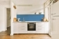 Preview: Küchenrückwand Einfarbig Jeansblau