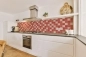 Preview: Küchenrückwand Acrylglas Rot Beige Mosaik
