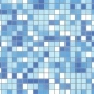 Preview: Küchenrückwand Aluverbund Mosaikfliesen Blau