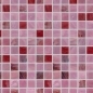 Preview: Küchenrückwand Aluverbund Rot Mosaik Optik