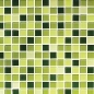 Preview: Küchenrückwand Acrylglas Mosaik Optik Grün