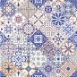 Preview: Küchenrückwand Folie Azulejo Patchwork