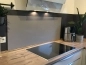 Preview: Spritzschutz Küche Aluverbund Einfarbig Grau Beige