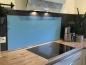 Preview: Spritzschutz Küche Einfarbig Kalt Blau
