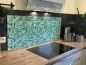 Preview: Spritzschutz Küche Mintgrün Mosaik