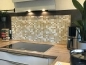 Preview: Spritzschutz Küche Beige Weiß Mosaik