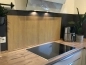 Preview: Spritzschutz Küche Hartschaumplatte Naturholz