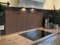 Preview: Spritzschutz Küche Hartschaumplatte Mahagoni Massivholz
