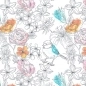 Preview: Spritzschutz Küche Acrylglas Vogel Blumen