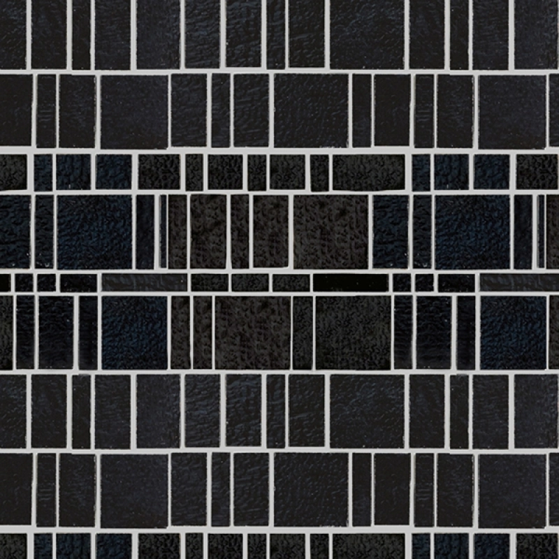 Küchenrückwand Schwarze Mosaik