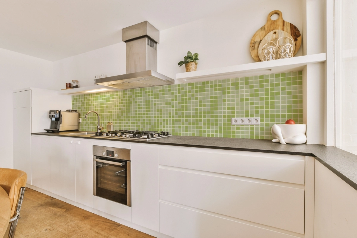 Küchenrückwand Mosaik Grün