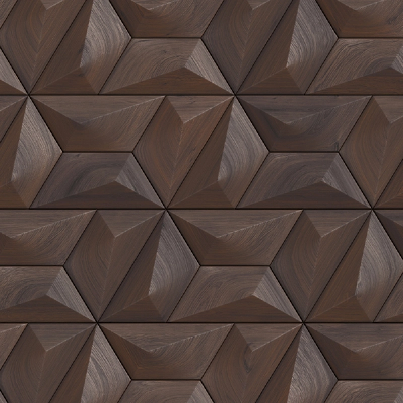 Küchenrückwand Hexagon Holz