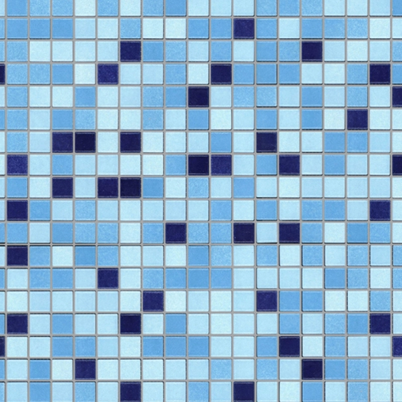 Küchenrückwand Aluverbund Blaue Mosaikfliese