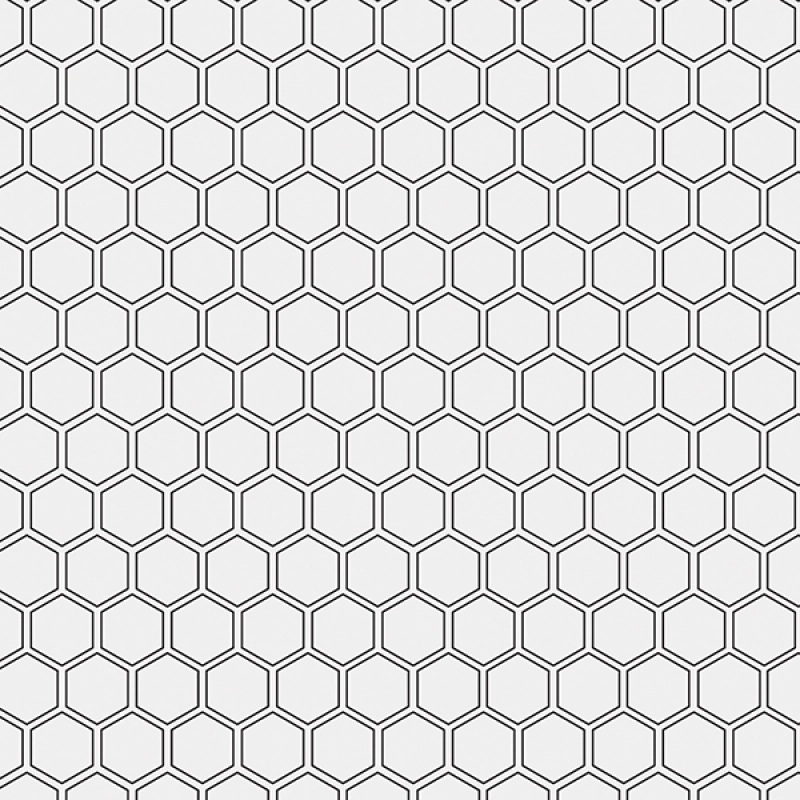 Küchenrückwand Hartschaumplatte Hexagon Mosaik