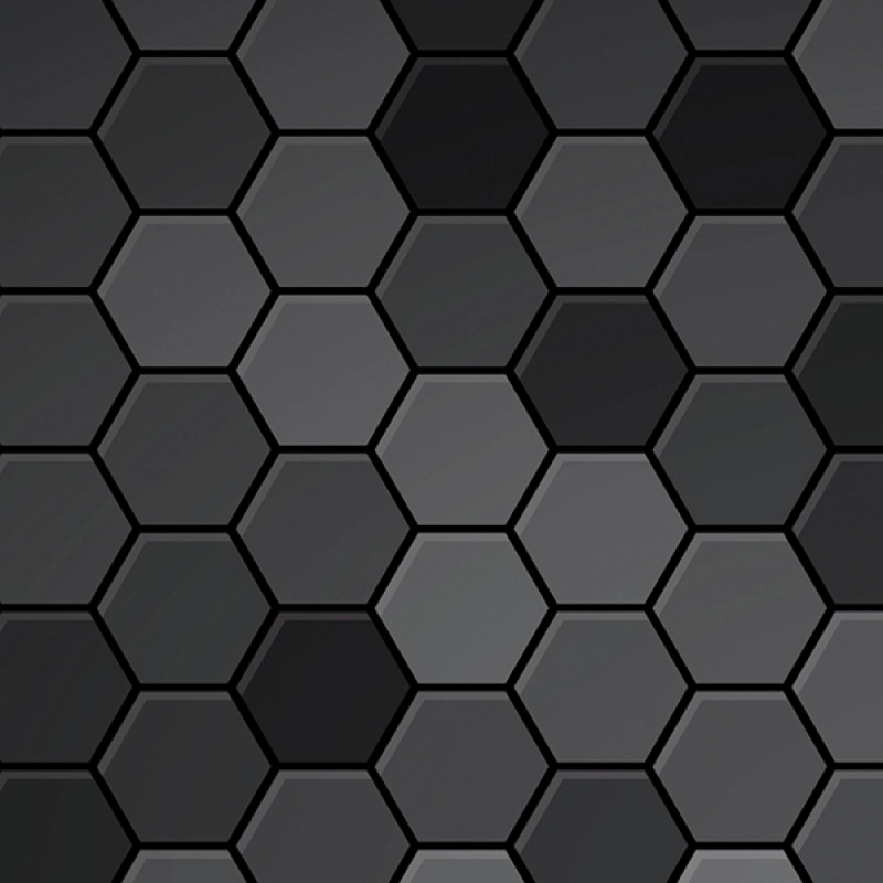 Küchenrückwand Folie Hexagon Anthrazit Mosaik