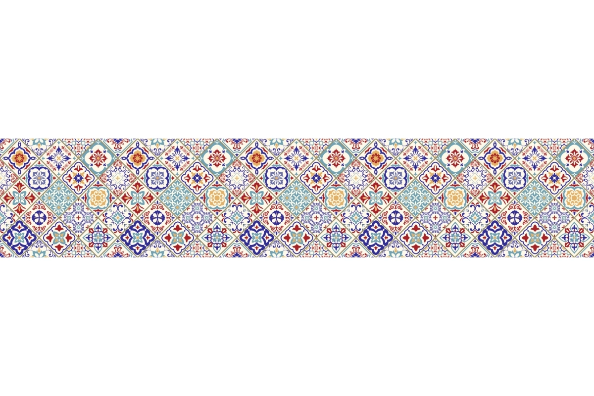 Küchenrückwand Folie Osmanische Keramik Patchwork