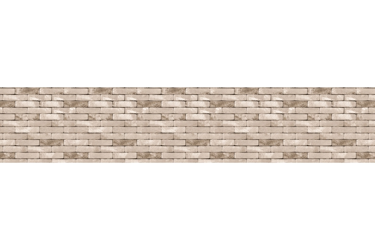 Küchenrückwand Hartschaumplatte Beige Backsteinmauer