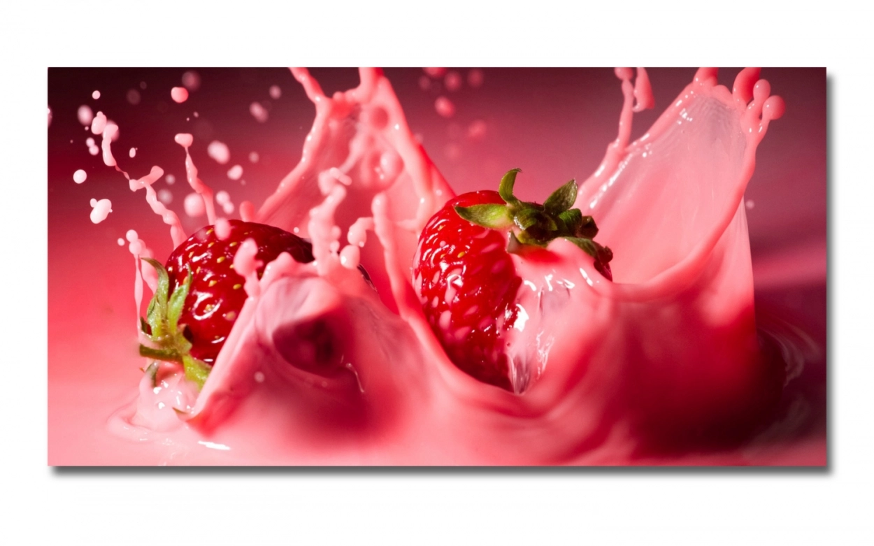 Spritzschutz Küche Acrylglas Rote Erdbeeren Splash