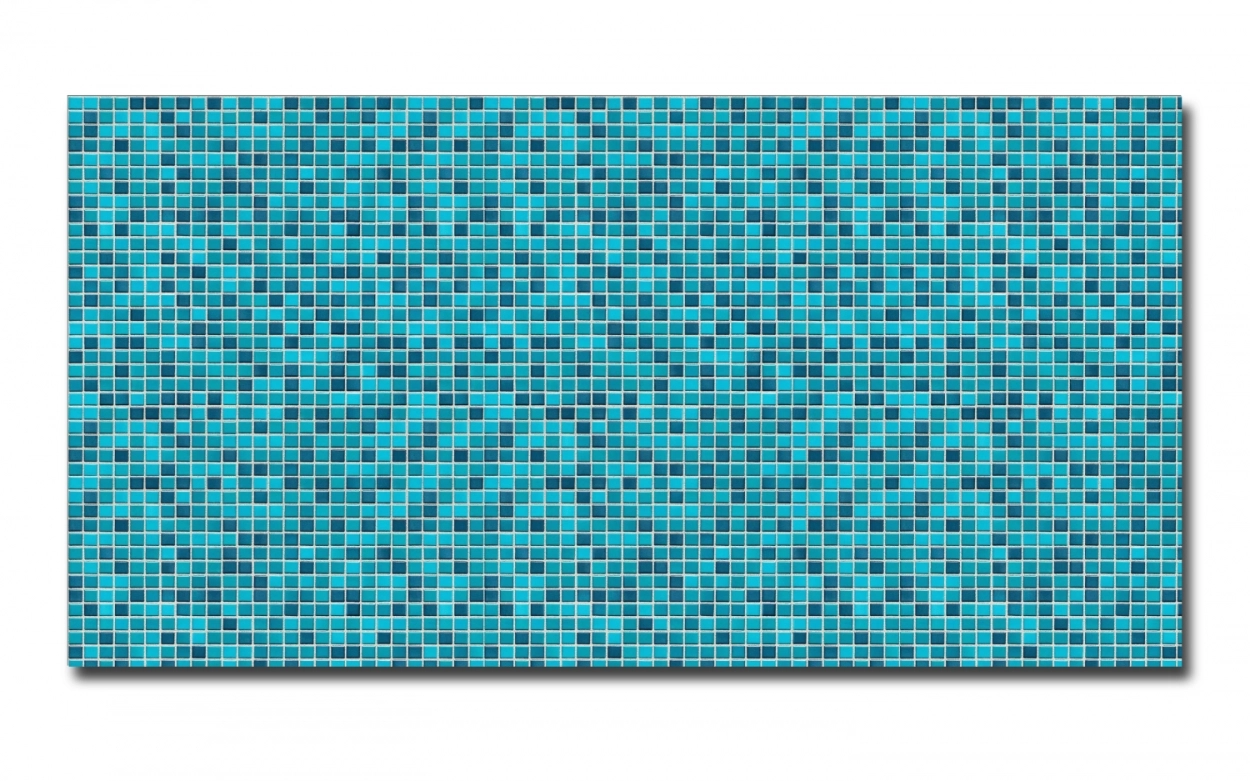 Spritzschutz Küche Acrylglas Keramik Mosaik Blau