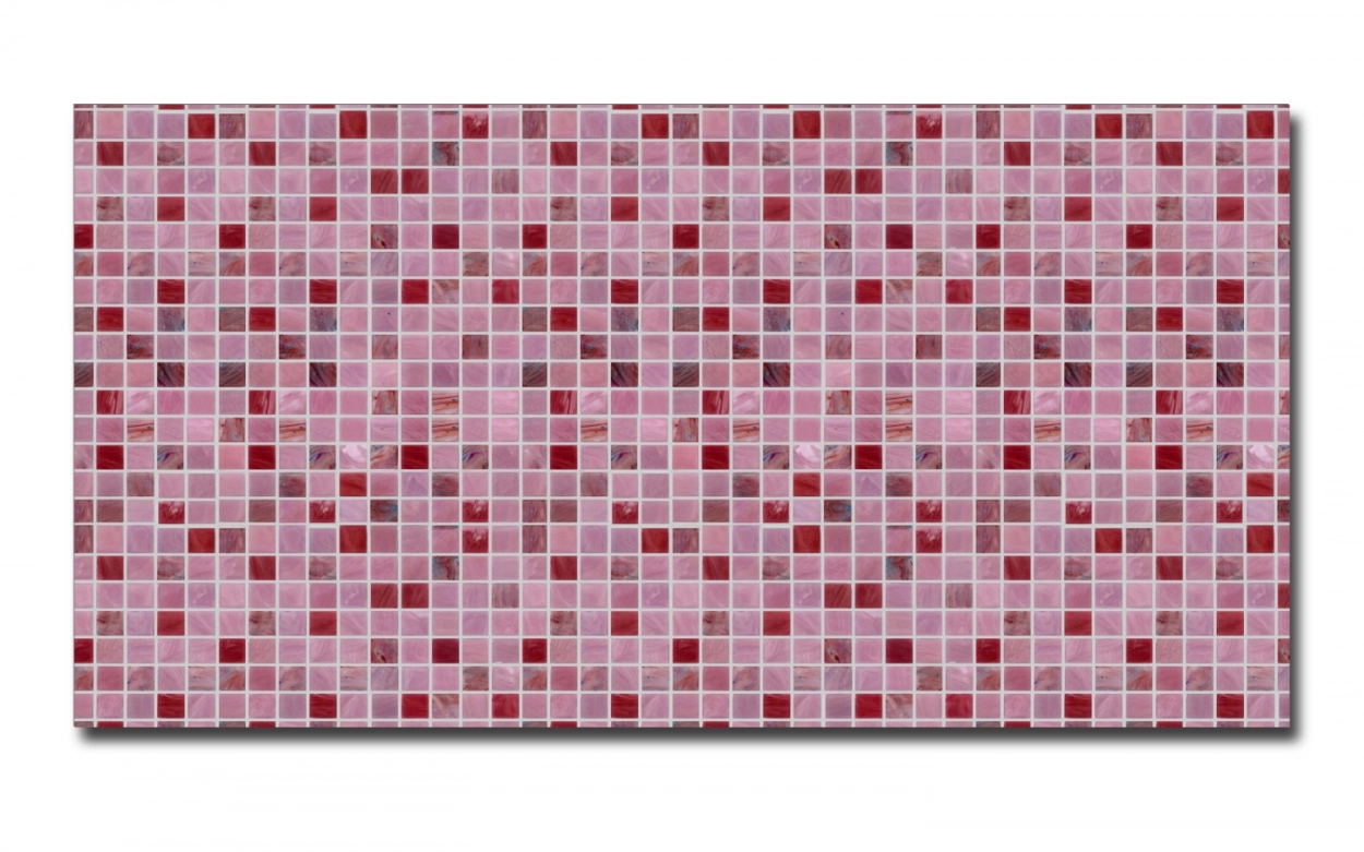 Spritzschutz Küche Rot Mosaik Optik