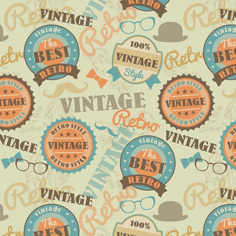 Spritzschutz Küche Vintage Retro Typografie