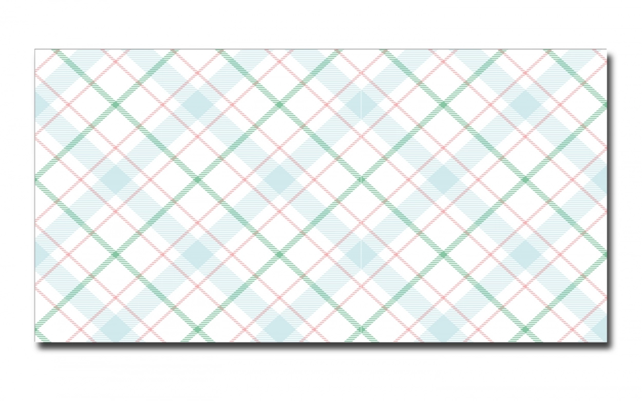 Spritzschutz Küche Acrylglas Shabby Tartan Mint Grün