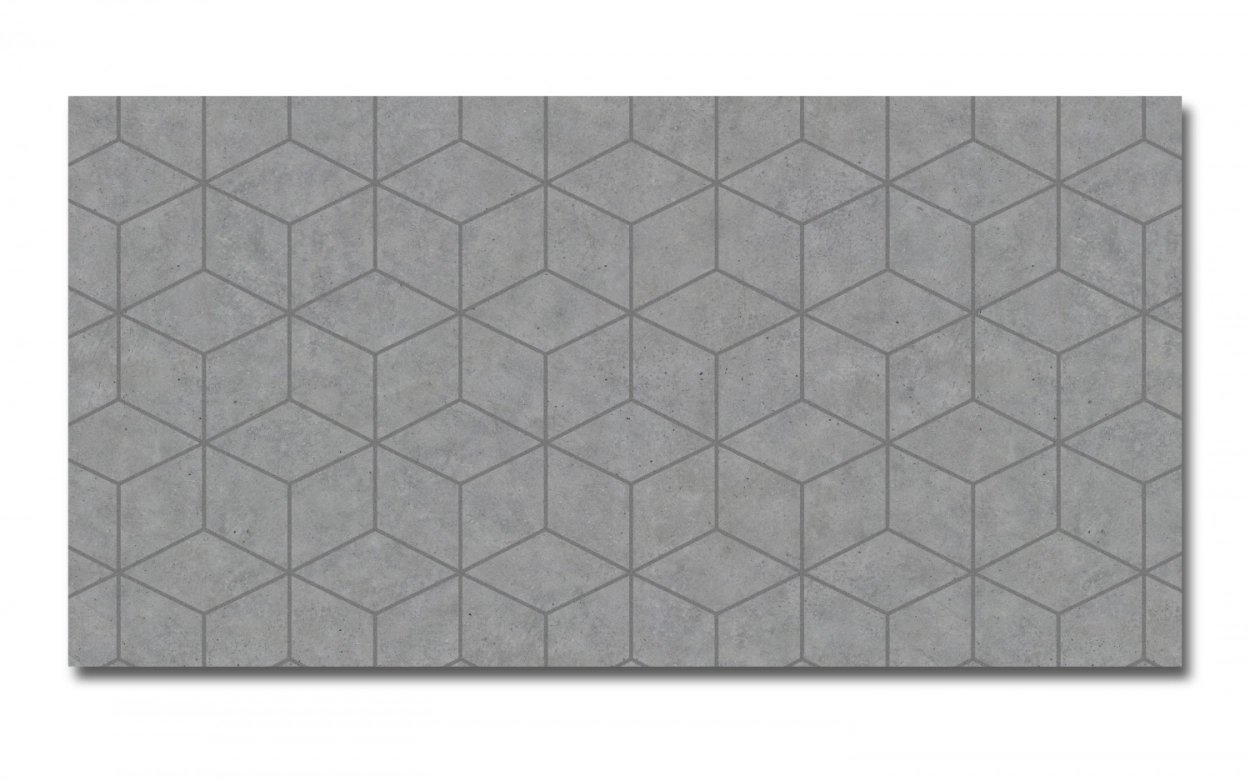 Spritzschutz Küche Hartschaumplatte Hexagon Betonstein