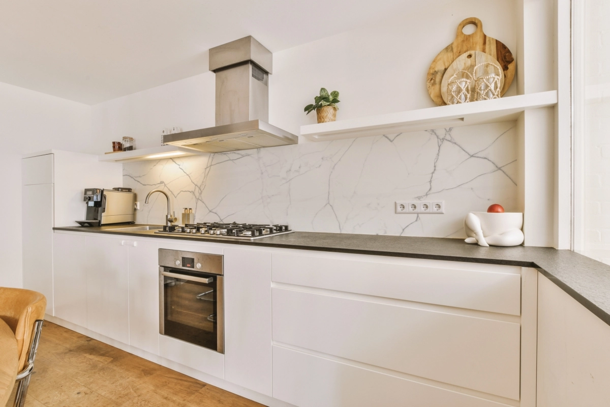 Küchenrückwand Weiß Marmor