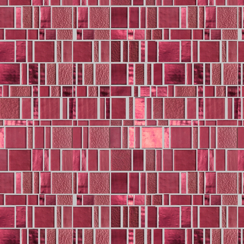 Küchenrückwand Rot Modern Mosaik