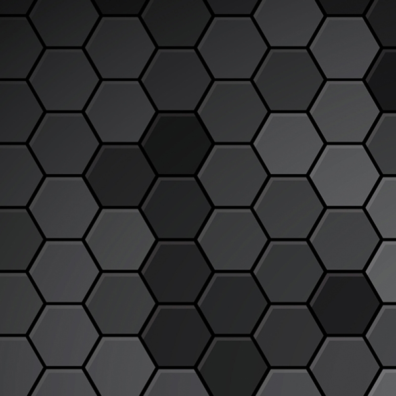 Küchenrückwand Hexagon Anthrazit Mosaik