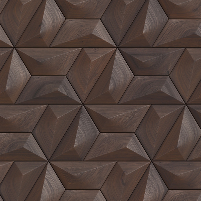 Küchenrückwand Hexagon Holz