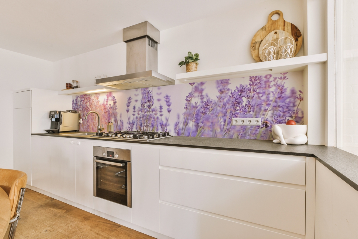 küchenrückwand Folie Lavendel