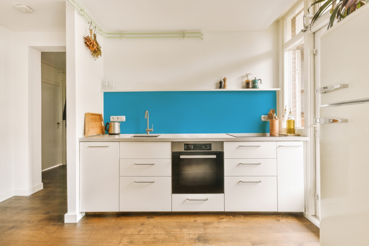Küchenrückwand Einfarbig Royalblau