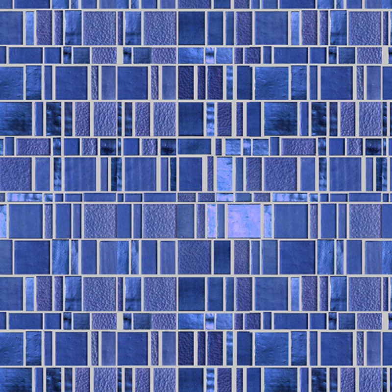 Küchenrückwand Folie Mosaik Modern Blau