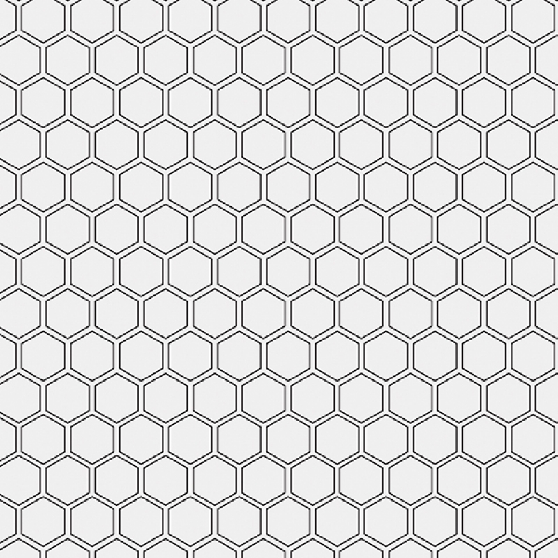 Küchenrückwand Hartschaumplatte Hexagon Mosaik