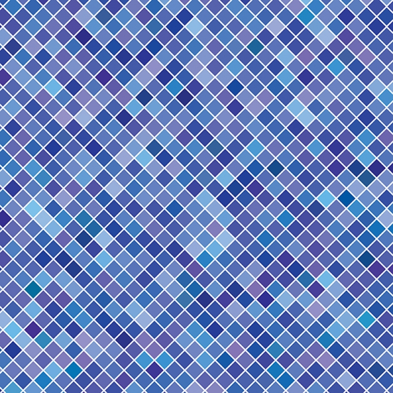 Küchenrückwand Acrylglas Mosaik Optik Lila Blau