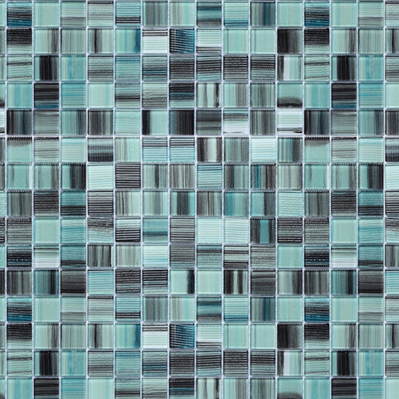 Küchenrückwand Acrylglas Blau Mosaiksteine