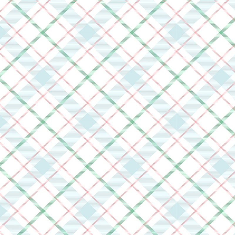 Küchenrückwand Folie Shabby Tartan Mint Grün