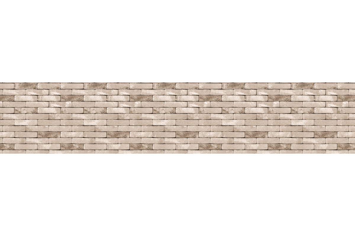 Küchenrückwand Hartschaumplatte Beige Backsteinmauer