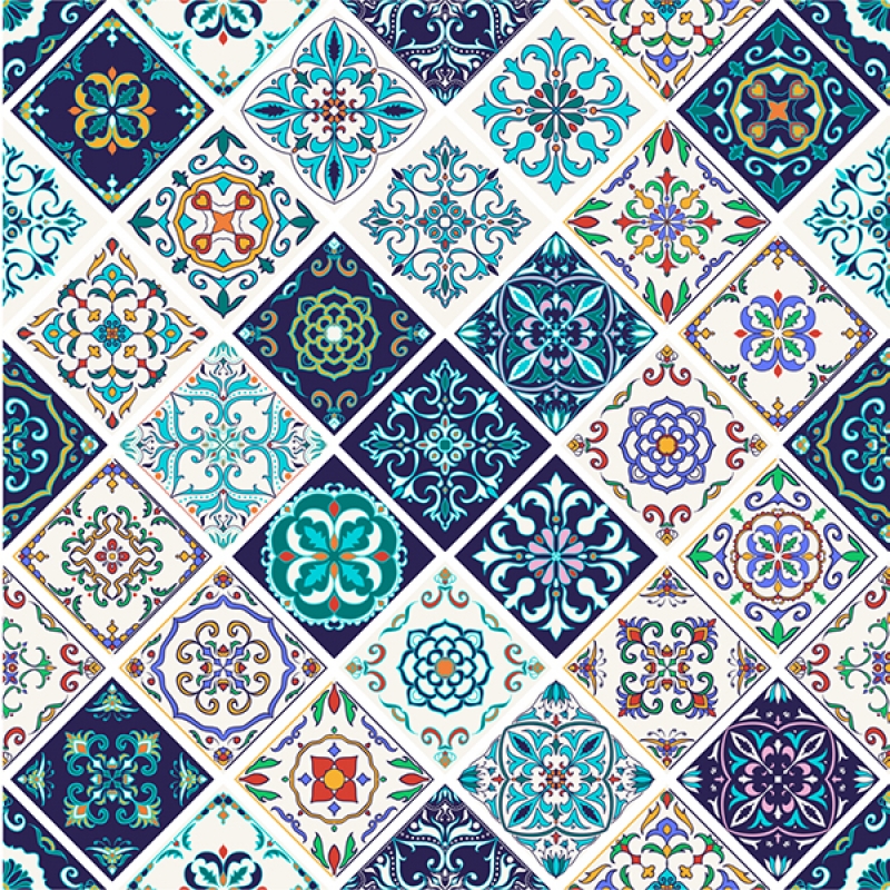 Küchenrückwand Spanish Style Patchwork