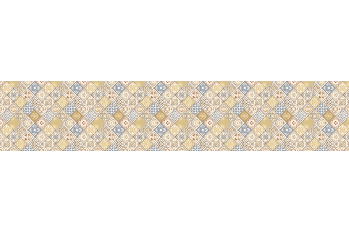 Küchenrückwand Aluverbund Arabic Patchwork Design