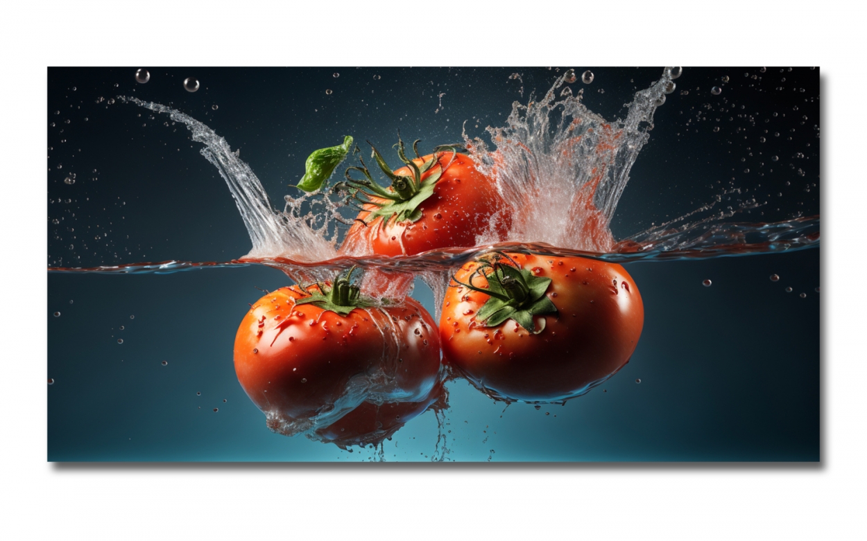 Spritzschutz Küche Acrylglas Tomaten Splash