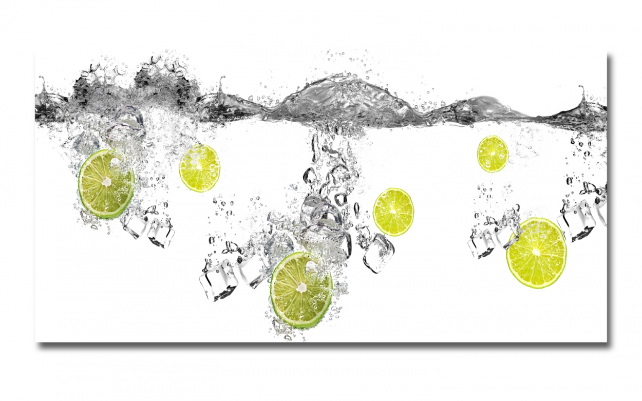 Spritzschutz Küche Acrylglas Lime Splash