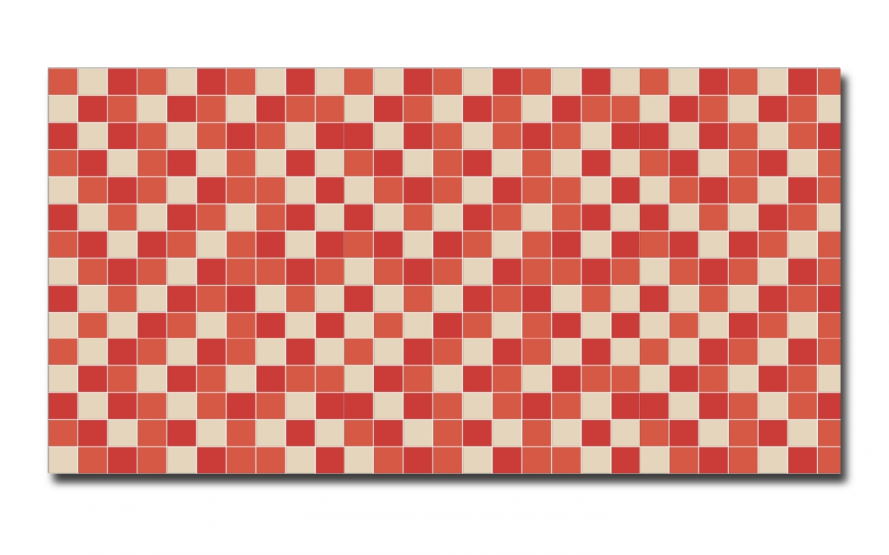 Spritzschutz Küche Acrylglas Rot Beige Mosaik