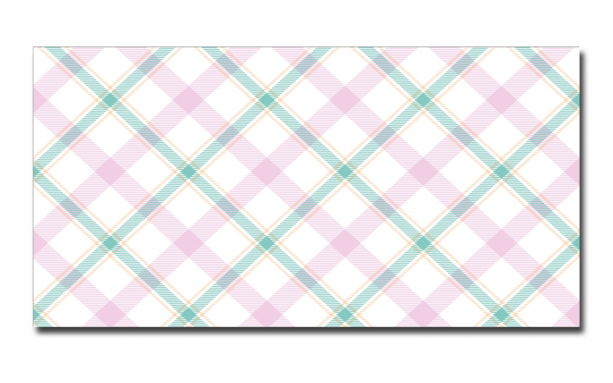 Spritzschutz Küche Aluverbund Shabby Tartan Mint Pink