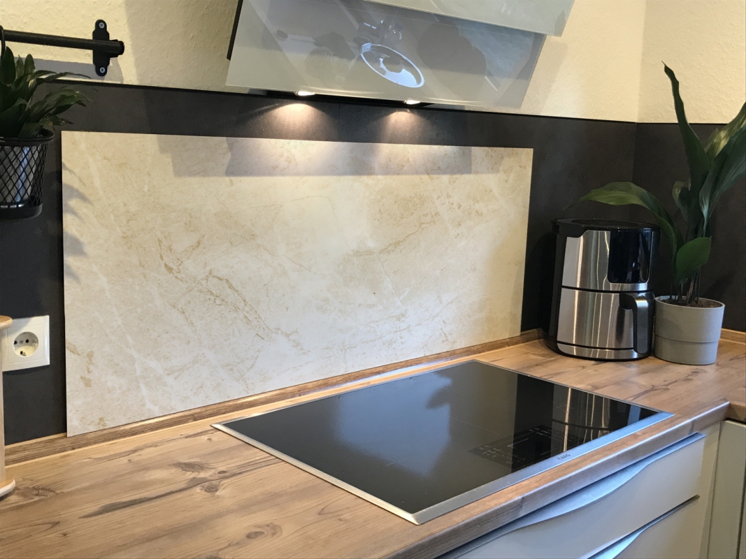 Spritzschutz Küche Hartschaumplatte Sandstein Marmor